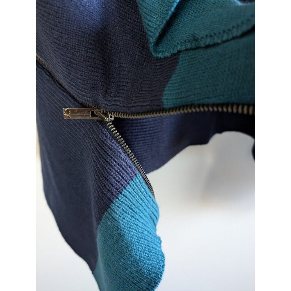 Calvin‎ Klein Jeans Sweater Women's XL Knit Cardigan Waterfall Zipper Boho NEW - Picture 11 of 11
